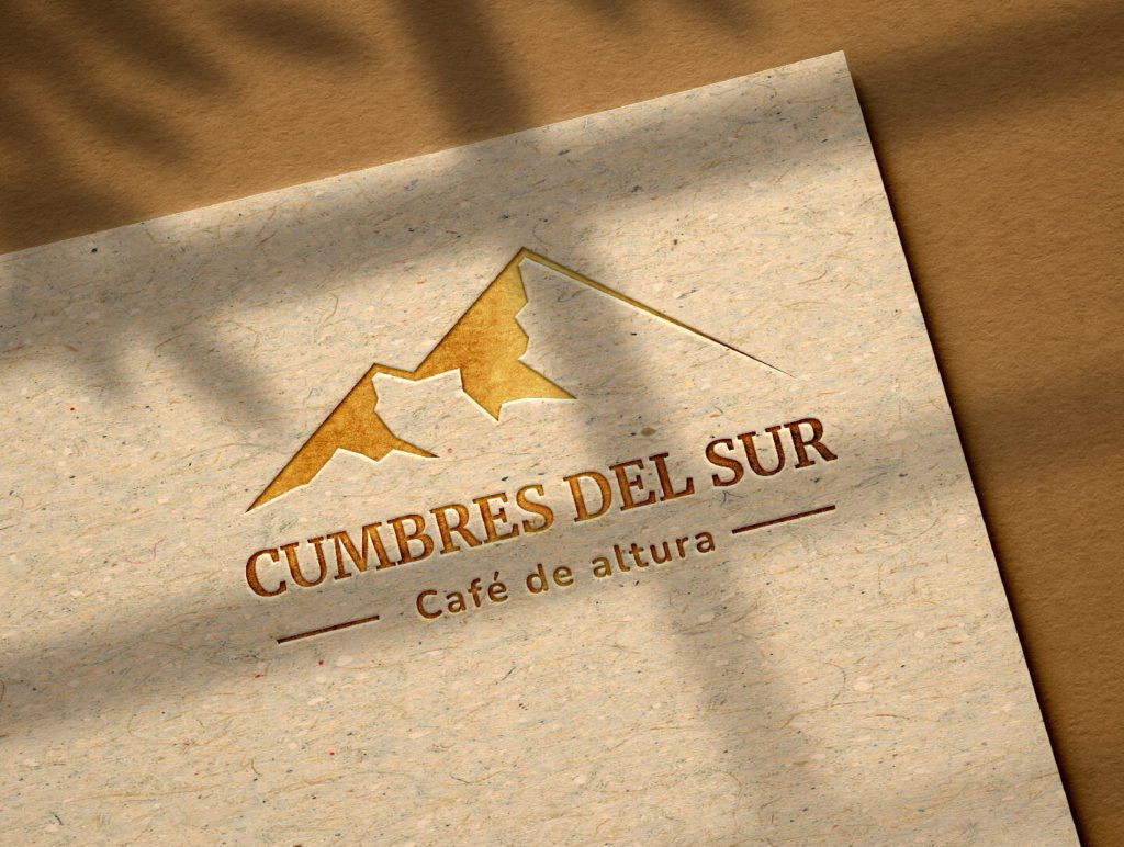 Logo Cumbres del Sur dorado